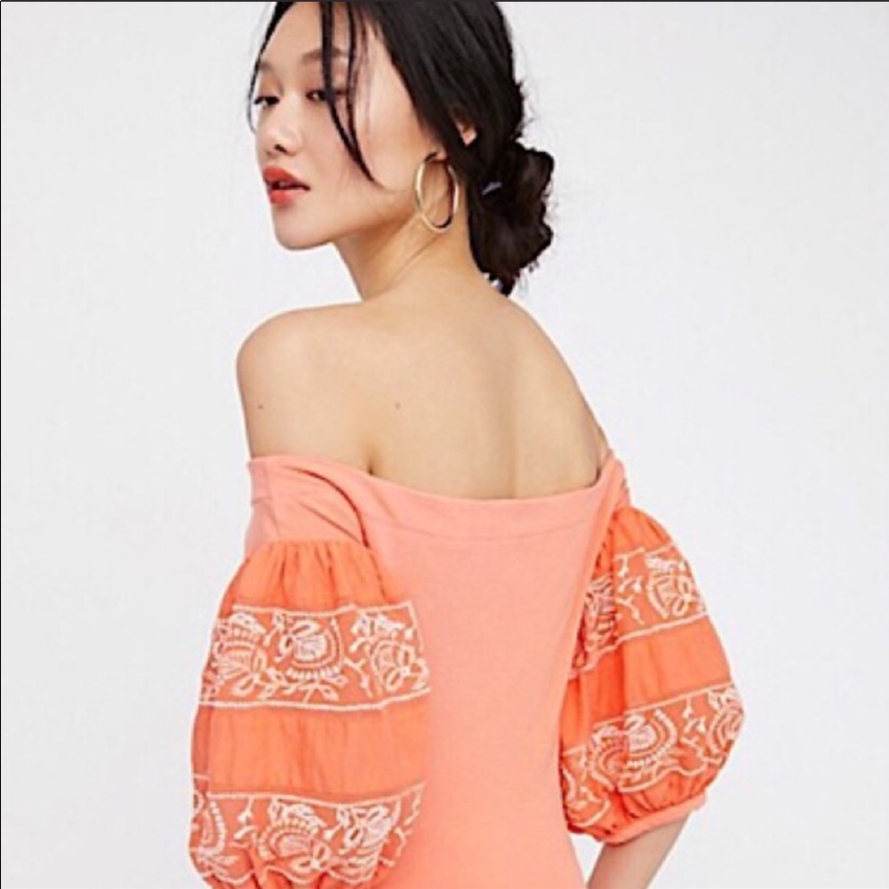 New Free People Rock With IT XS Off-Shoulder Top - Picture 4 of 9